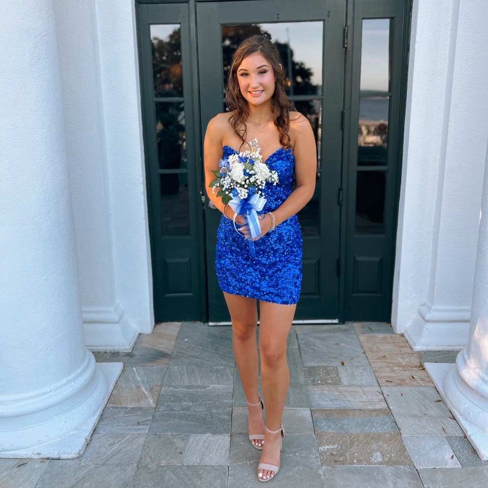 Blue Sherri Hill Dress!!